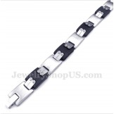 Men's Titanium Black Bracelet