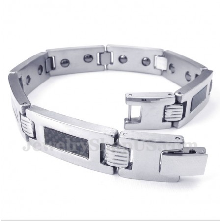 Men's Titanium Carbon Fiber Magnet Bracelet
