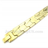 Men's Gold Titanium Bracelet