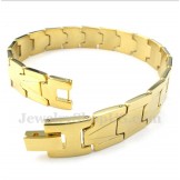 Men's Gold Titanium Bracelet