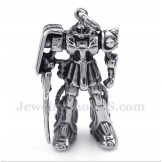 Men's Titanium Robot Pendant with Free Chain