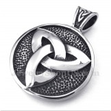 Men's Titanium Celtic Knot Pendant with Free Chain